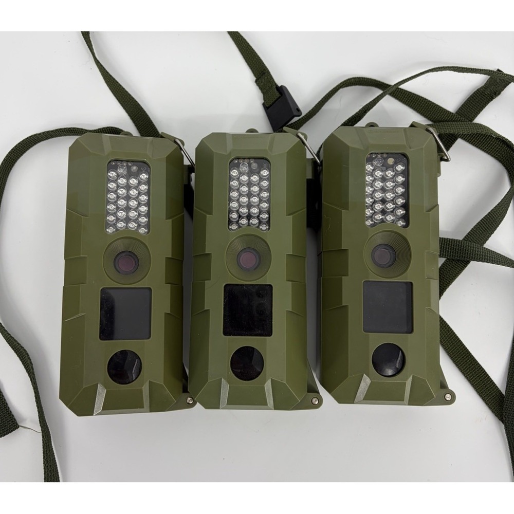 Bresser 5 MP Mega Pixel Color Game Trail Cameras IR Flash Day and Night Lot of 3